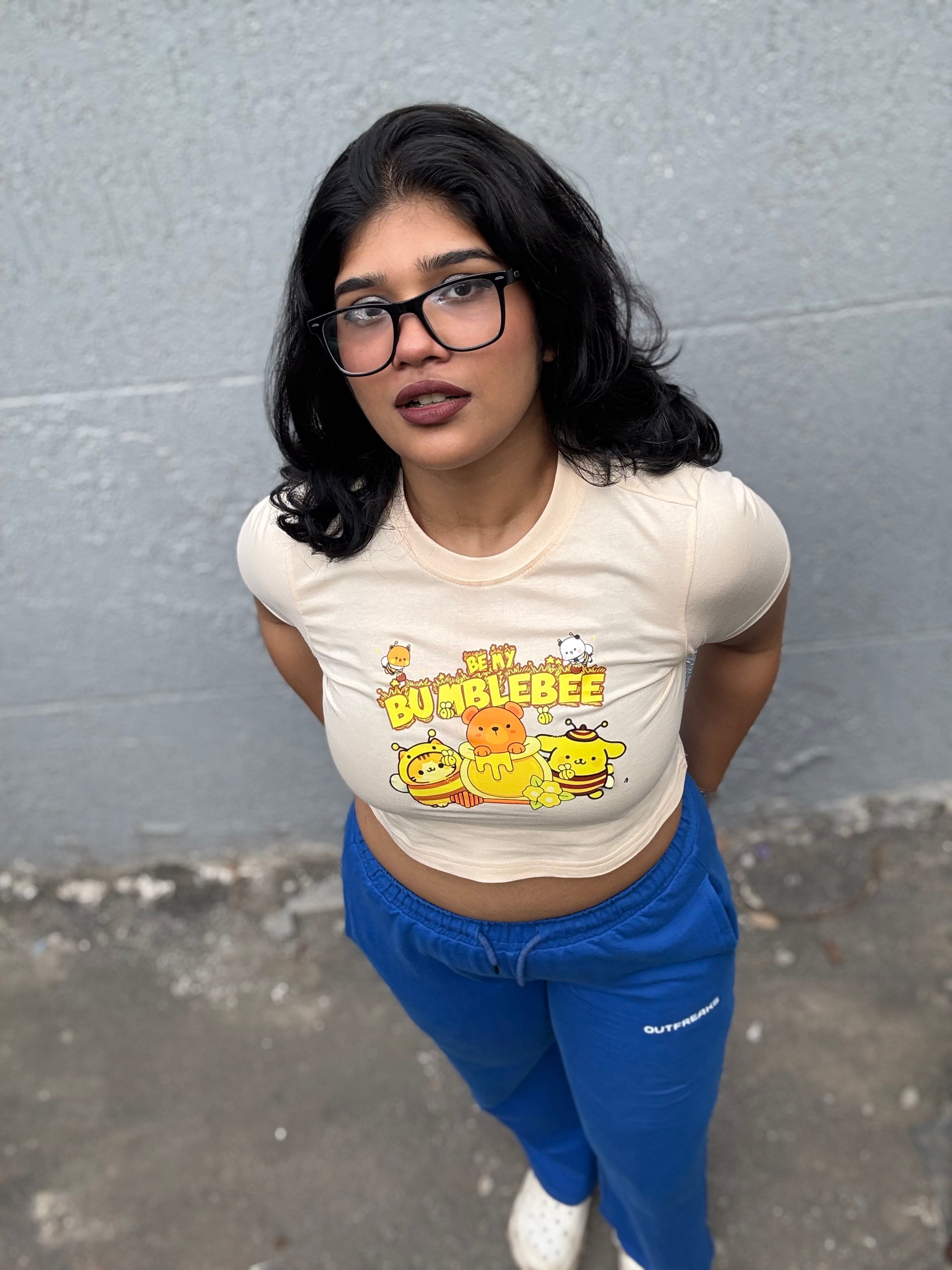 BE MY BUMBLEBEE CROP TOP
